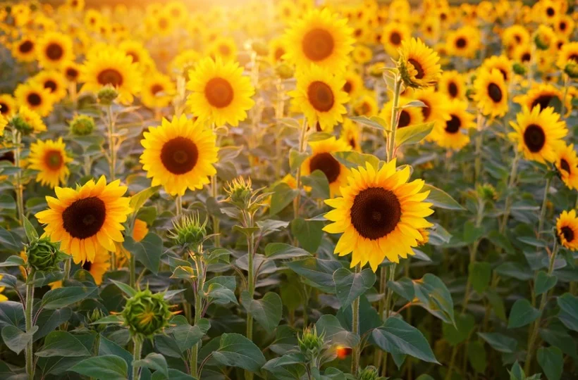 Sunflower-plants that attract birds